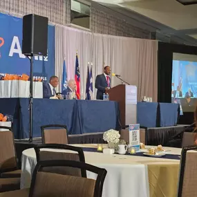 Giving a speech at the annual AMIKids Conference in Tampa, Florida