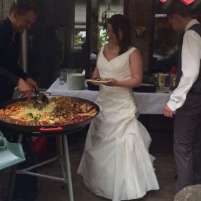 Fiësta Pan op een bruiloft