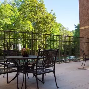 Picturesque patios for your relaxation at The Willows of Ramsey Hill.