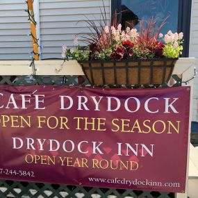 Book your next stay at  Cafe Drydock & Inn!