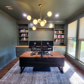 home office remodel, custom bookcase remodel