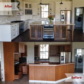 kitchen remodel, country kitchen, wooden kitchen island, custom cabinets
