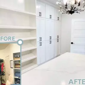 walk in closet remodel , custom cabinets, new lighting