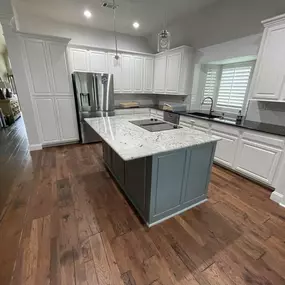 kitchen remodel, custom built kitchen island