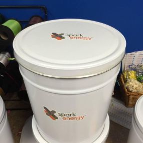 Customized Spark Energy tins shipped to their customers all over the US and Canada for Christmas.