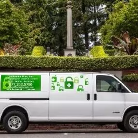 Our company van parked at Washington Park.