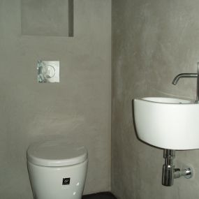 Modern afgewerkt toilet