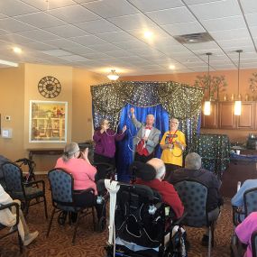 Maple Hill Senior Living, Maplewood, MN Playing Games keeps our senior young while they have fun