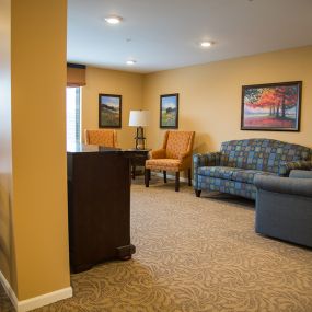 Maple Hill Senior Living, Maplewood, MN Enjoy a Little Conversation or a Book in the Library and Multipurpose Room