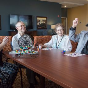 Maple Hill Senior Living, Maplewood, MN Gather Together Enjoy the News or the Big Game