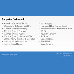 Spine Surgeries Performed