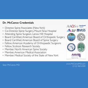 Sean McCance, MD Credentials and Memberships