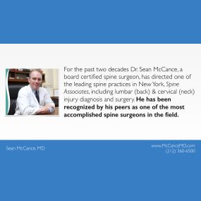 About Sean McCance, MD - Spine Surgeon in NYC