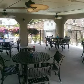 Gettysburg Square Apartment Outdoor Lounge Area