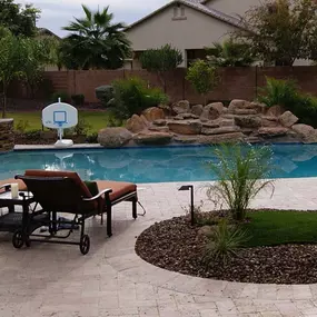 Unique Landscape Design for Poolscapes, Phoenix area, Arizona