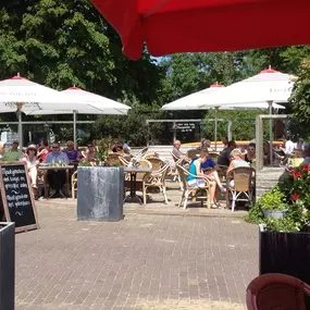 Zonnig terras