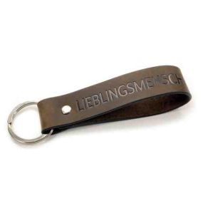 sleutelhanger leer/relatiegeschenk