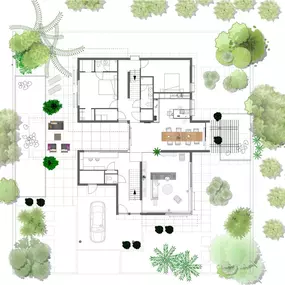 Villa Bonaire plattegrond