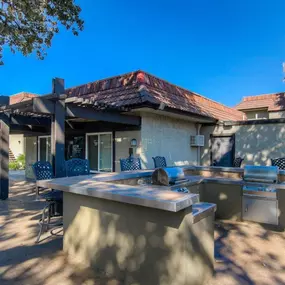 Outdoor Grille and Lounge Area