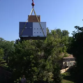 Replacing a couple roof top units in Barrington.