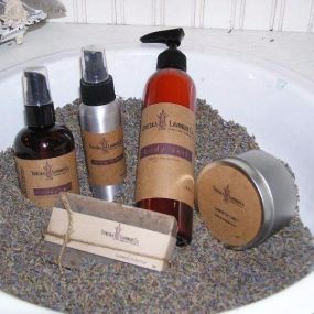 Some of our lavender products for bath & body