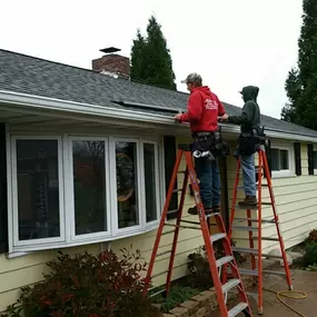 Gutter Helmet Installation.