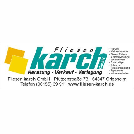 Logo van Fliesen Karch GmbH