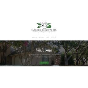 A website design for a botanist company in Dallas.
