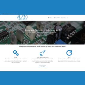 New website design for a electronics manufacturer.