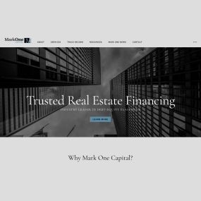 Mark One Capital - Website redesign