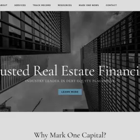 Mark One Capital - Website redesign