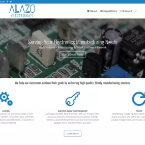 New website design for a electronics manufacturer.