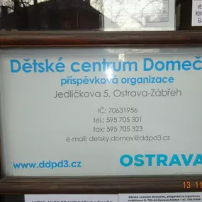 Dětské centrum DOMEČEK, příspěvková organizace