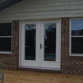Energy Efficient Insulated  LowE Full View 3 Point locking System French Doors and Energy Efficient Insulated  LowE Double Hung Vinyl Windows