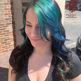 Accent-Highlight-With-Fashion-Colors-Hair-Transformation-Albuquerque-Abq