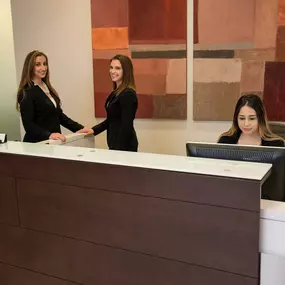 Attorneys Anastasia Kranias and Liza Greenspun Yang at Reception
