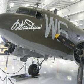World War II Era Military Airplane Exhibits.