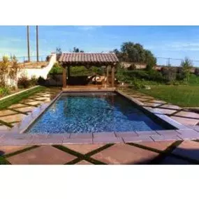 Pool with pergola