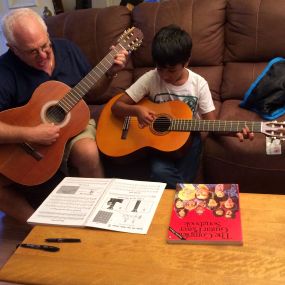Guitar lesson, patient fun instruction.
I love to work with young children.
Music study has been proven to improve all academic performance and 
increase intelligence.