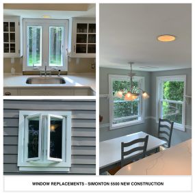 Completed Job in Sparta, NJ. 3 Simonton 5500 New Construction Windows were applied to his home.