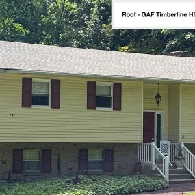 Completed Job in Newton, NJ. This roof was completed in GAF Timberline HDZ Weathered Wood Shingles