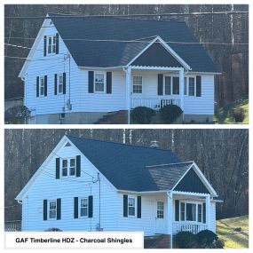 Completed Job in Stillwater Twp, NJ. This roof was re-done in GAF Timberline HDZ Charcoal Shingles!