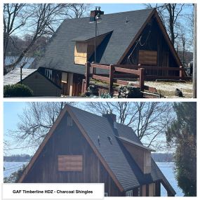 Completed in Branchville, NJ. This new construction roof was completed in GAF Timberline HDZ - Charcoal Shingles!