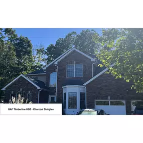 Completed Job in Newton, NJ. The roof on this beautiful home was replaced with GAF Timberline HDZ - Charcoal Shingles.