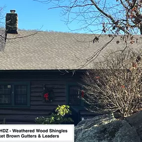 Completed Job in Andover, NJ. This roof was completed with GAF Timberline HDZ - Weathered Wood Shingles. We also applied 5