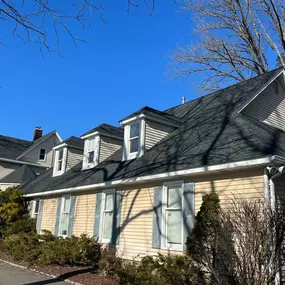 Completed Job in Sparta, NJ. This roof was done in GAF Timberline HDZ - Charcoal Shingles.