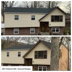 Completed Job in Byram Twp, NJ. This roof was re-done in GAF Timberline HDZ Charcoal Shingles. 5