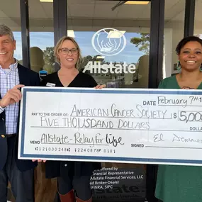 Relay for Life check presentation