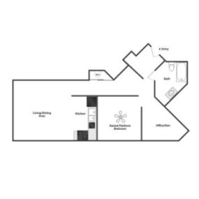 East 8 1 Bedroom Plus Apartment Floor Plan