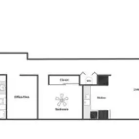 East 8 1 Bedroom Plus Apartment Floor Plan